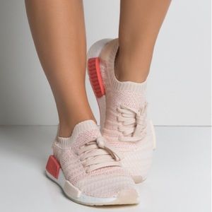 Adidas Pink NMD R1 STLT Primeknit Sneakers